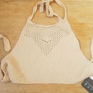 Boho chic halter crop similar to free people